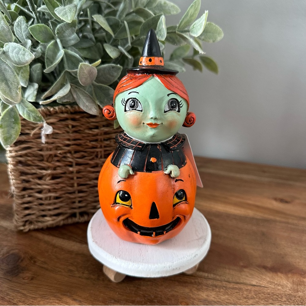 Johanna Parker Witch on Pumpkin
